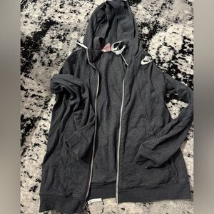 Nike Black Zip-Up Hoodie